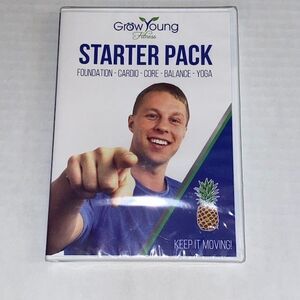 Grow Young Fitness Starter Pack DVD - Foundation Cardio Core Balance Yoga (2019)